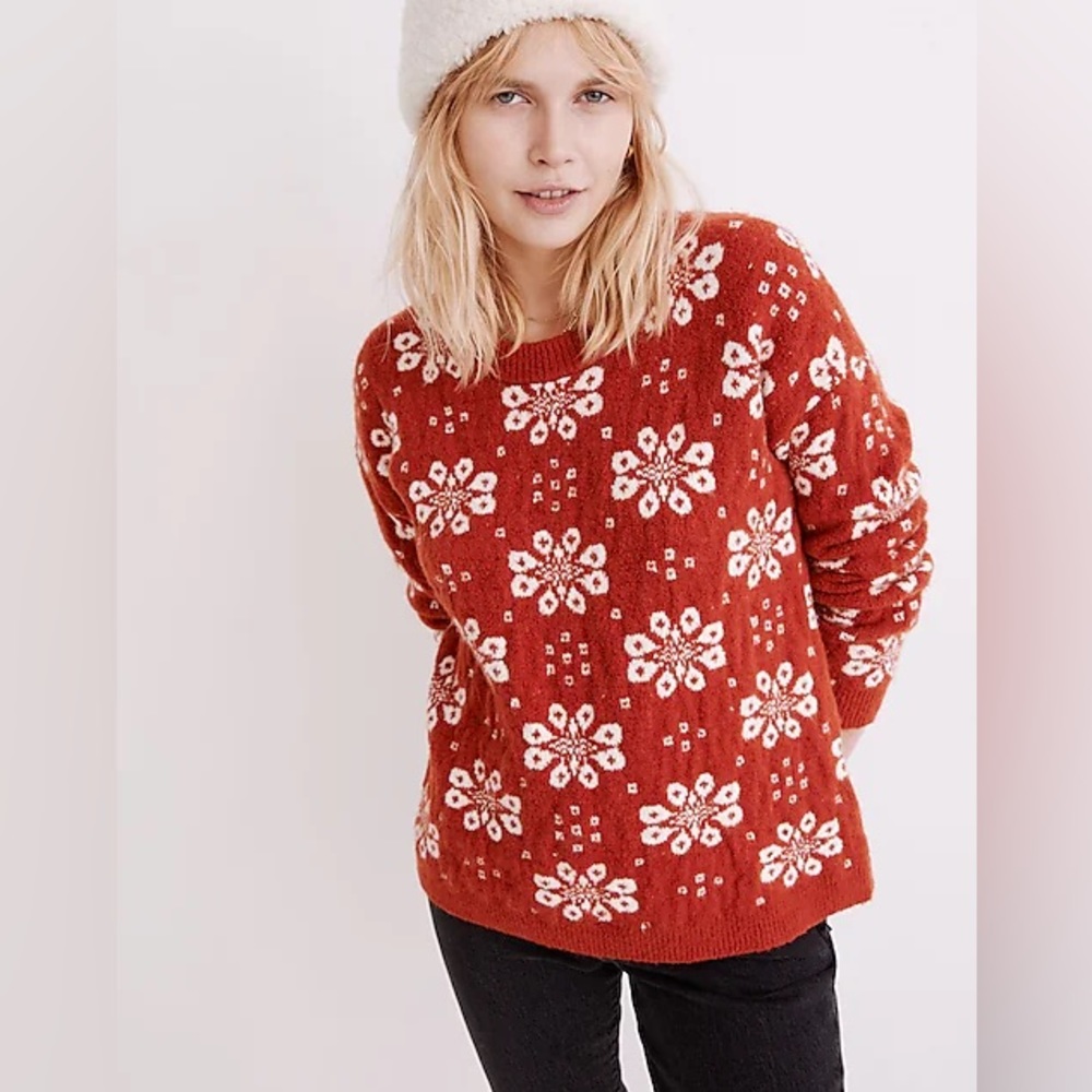 Madewell Althen Patterned Pullover Sweater